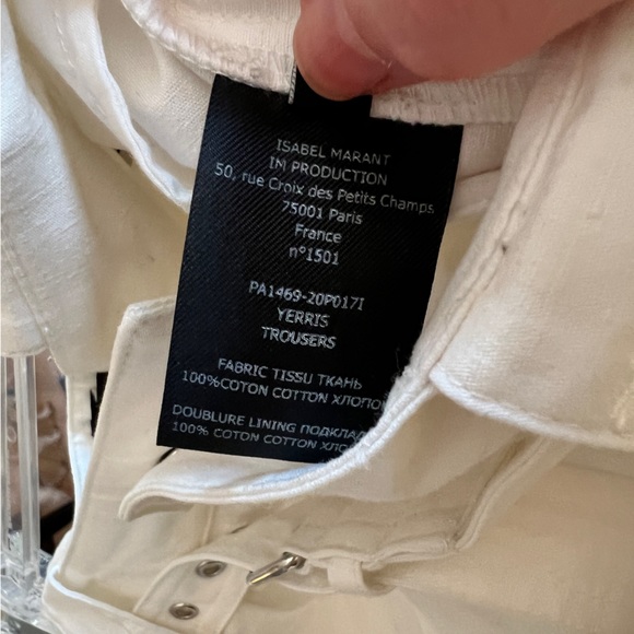 Size 8 Isabel Marant 100% cotton pants. High rise, deep pockets & super classy! - Picture 7 of 11